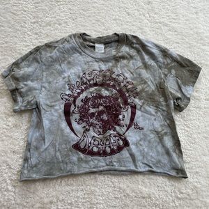 Grateful Dead Cropped Tie Dye Tee